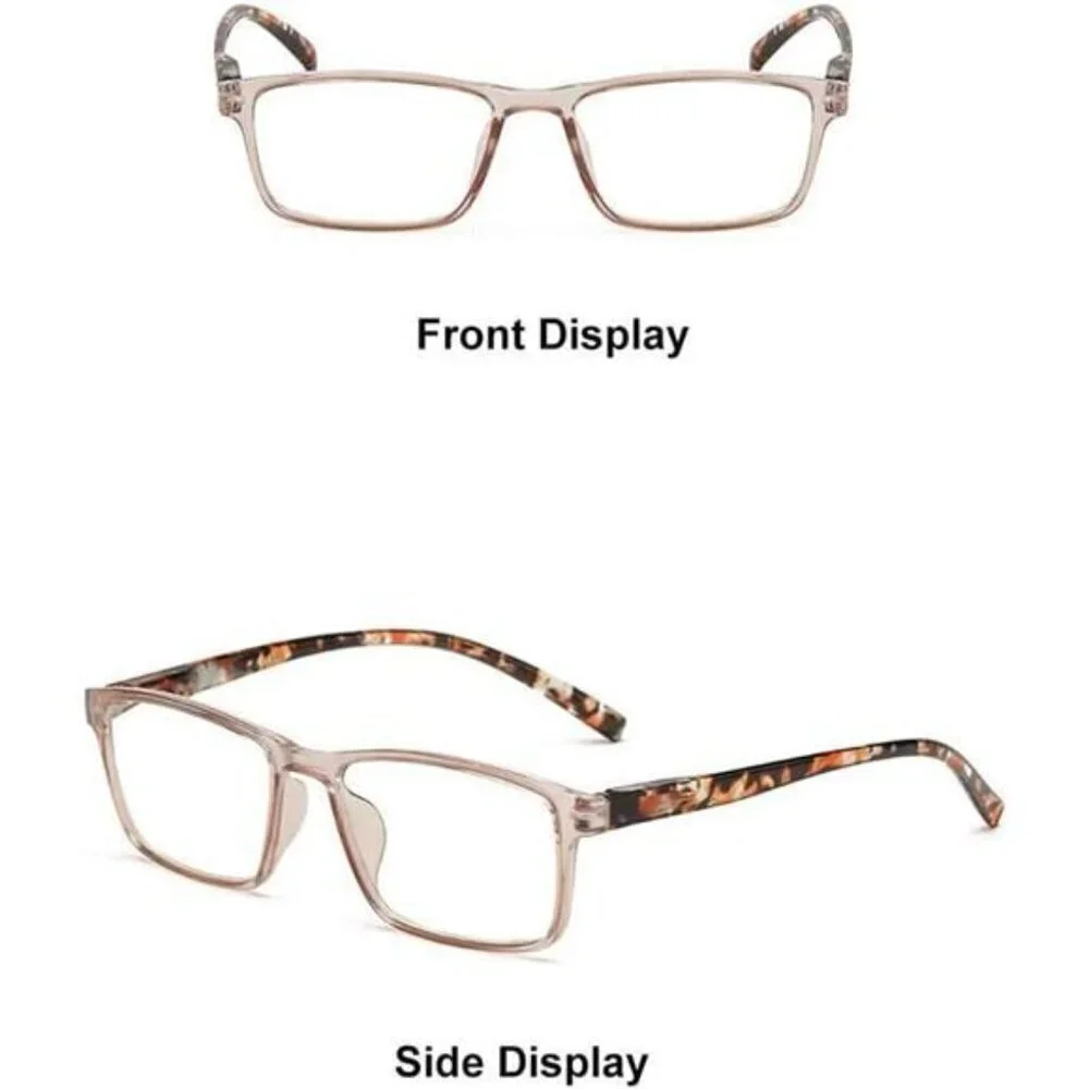 4-Pack Stylish Reading Glasses Colorful Anti-Blue Light, Anti-UV/Anti-Glare X1.0